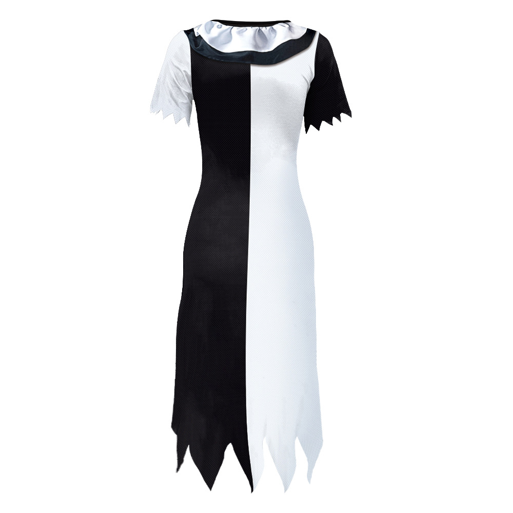 Halloween Ghost Clown Costume Dress - Carnival Party Fancy Dress Up for Women